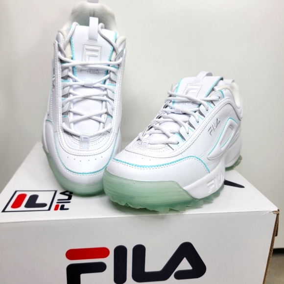 Fila Shoes - Fila Kids Disruptor ll Ice Pack White Blue Women 8